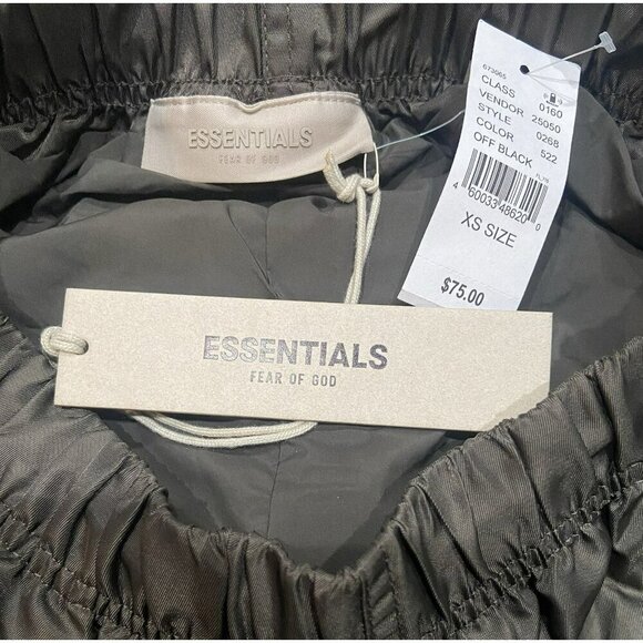 Fear Of God Essentials Womens XS Running Shorts Off Black NWT - Picture 8 of 9